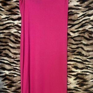Bright Hot Pink Maxi Dress